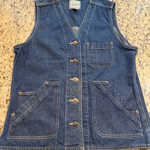 St. John's Bay Jackets & Blazers - Vintage St. John's Bay Blue Denim Collection Vest NWOT